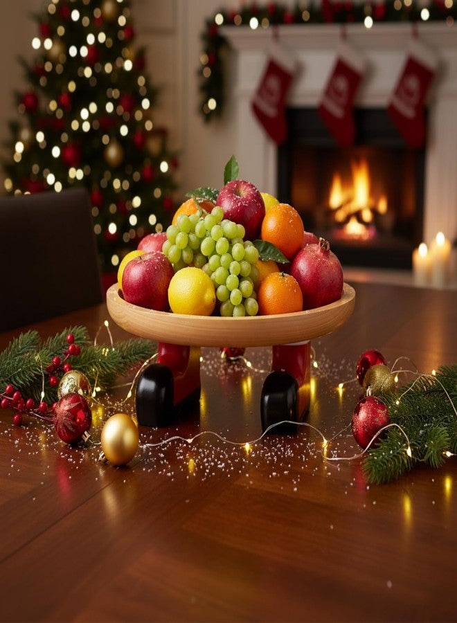 Fiwochic Christmas Decorative Bowls,8.6'' Key Bowls for entryway Table,Christmas Handmade Purse Bowl,Decorative Bowl for Festive Entryway Table, Candy Cookies and Xmas Kitchen Decoration Housewarming Gift - Image 4